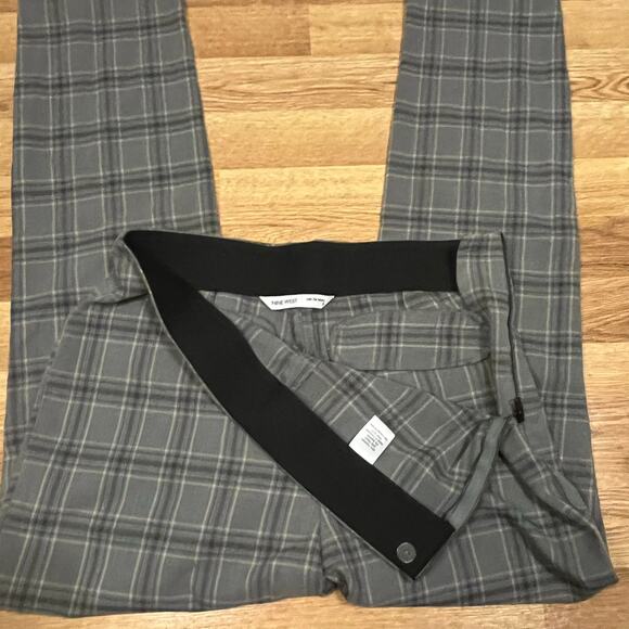 Nine West Plaid High Rise Skinny Ankle Pants Size 8 preppy academia office siren - Picture 6 of 11
